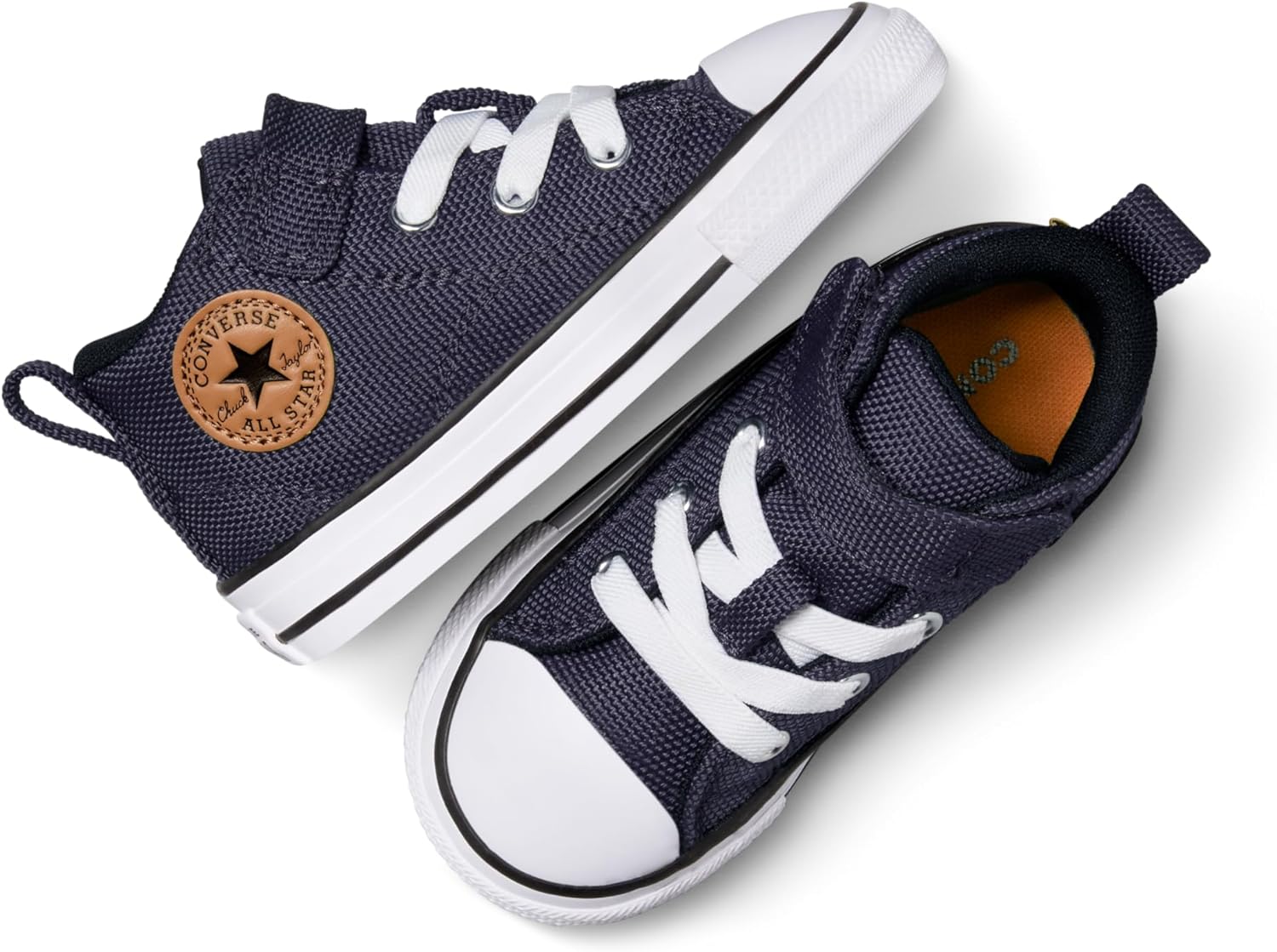 Детские кеды Converse Chuck Taylor All Star Malden Street Easy On средней посадки, белый/фиолетовый — фото 4