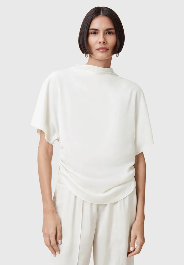 

Базовая футболка лесли Allsaints, Antique White, Белый, Базовая футболка лесли Allsaints, Antique White