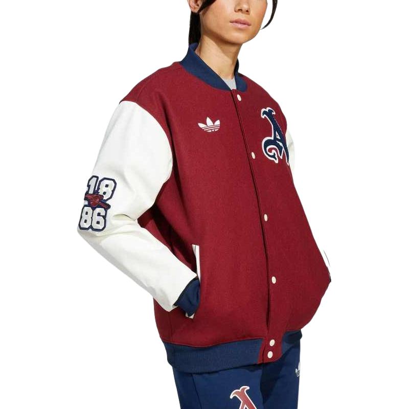 Adidas Originals Элегантная женская куртка пуховик темного красно-фиолетового оттенка, Elegant Dark Reddish Purple — фото 4