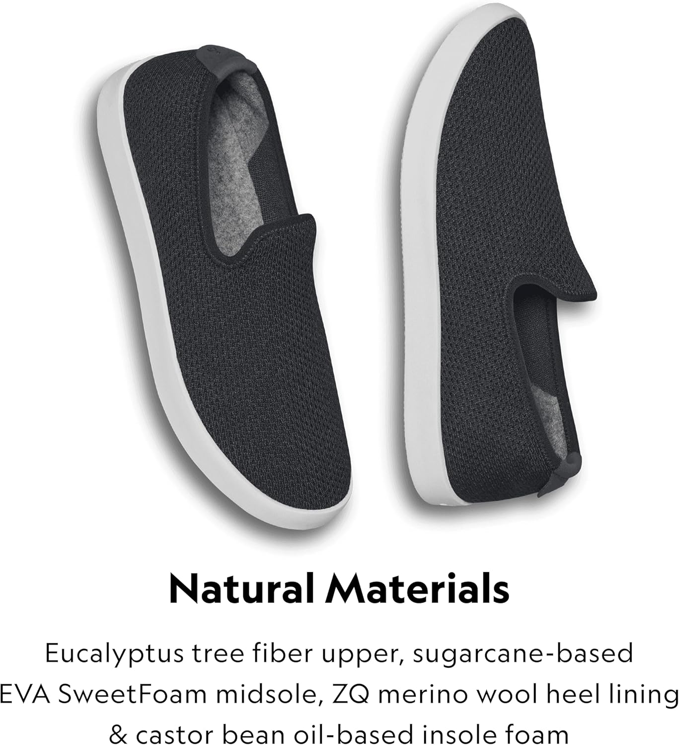 Мужские кроссовки Allbirds Tree Lounger, повседневные слипоны, машинная стирка, изготовлены из натуральных материалов, белый/синий/темно-синий — фото 3