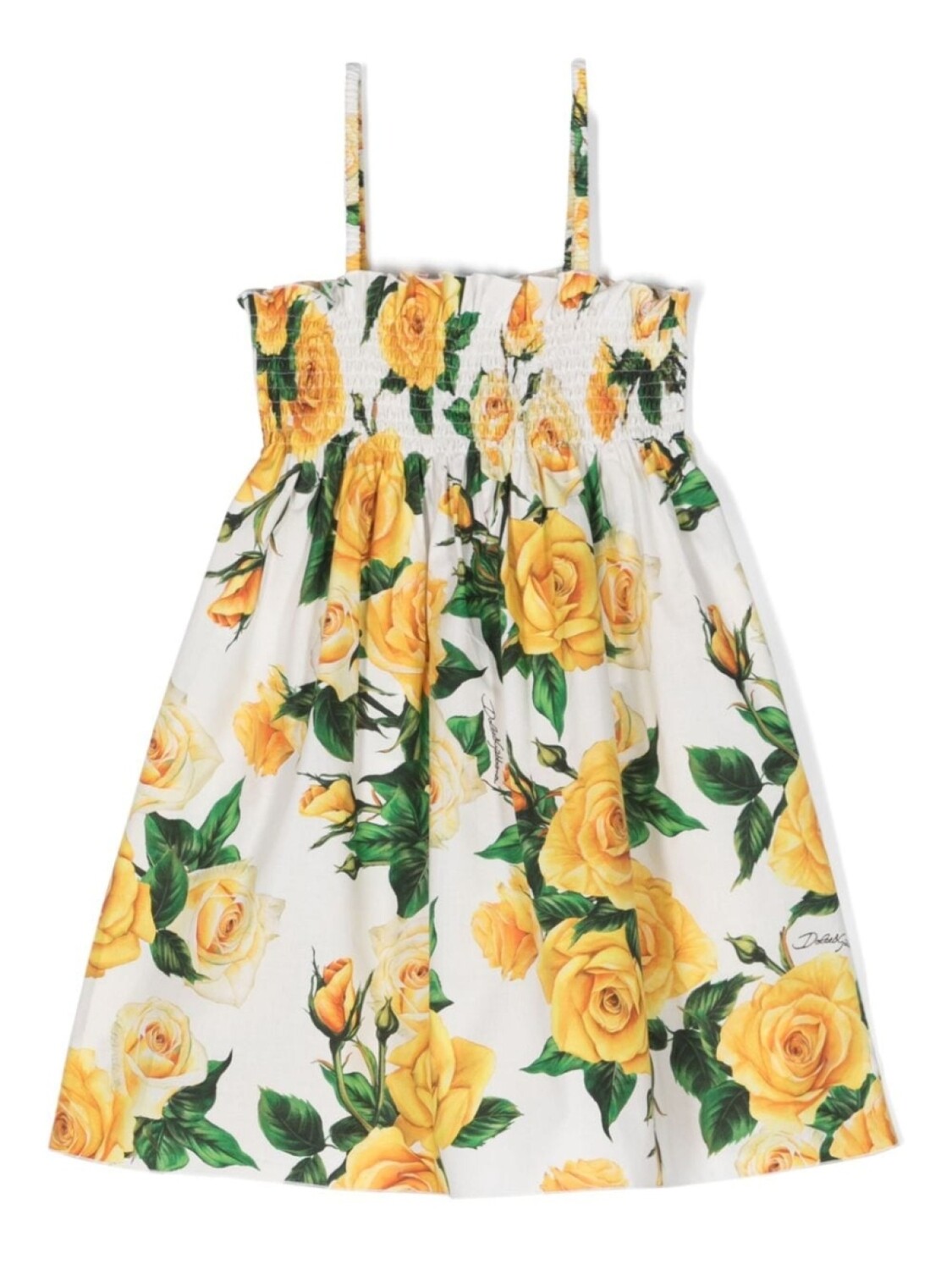 

Dolce & Gabbana расклешенное платье с цветочным декором, белый
