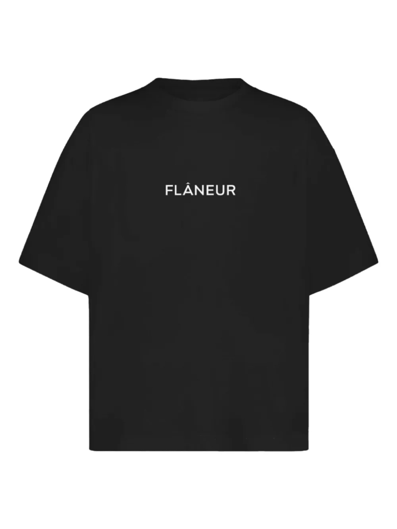 

FLÂNEUR logo-print cotton футболка, черный