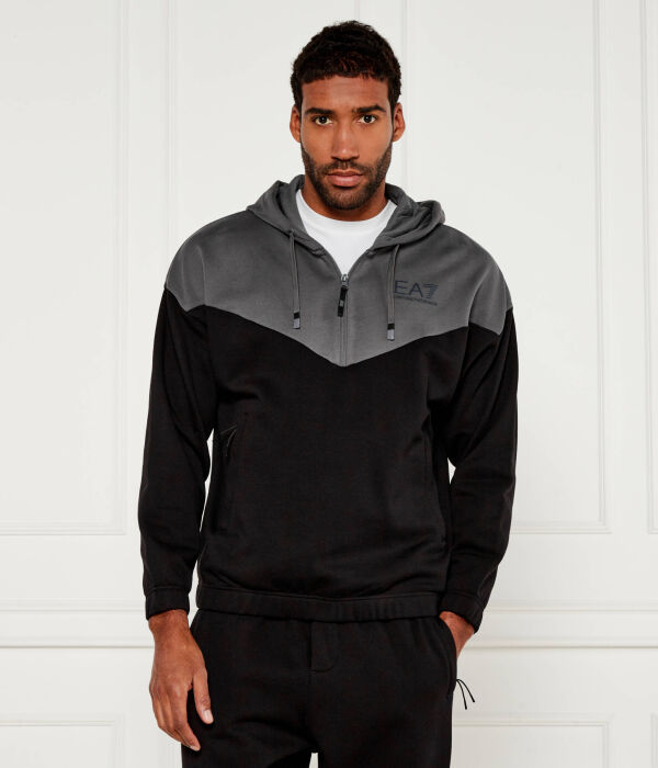 

Спортивный костюм Ea7 Regular Fit, черный / серый