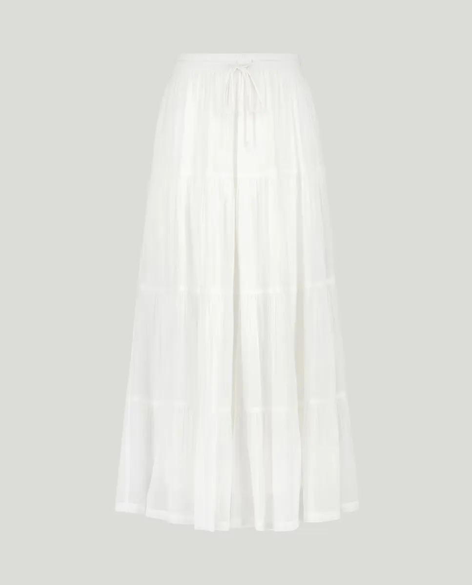 

Женская однотонная юбка миди Southern Cotton, белый