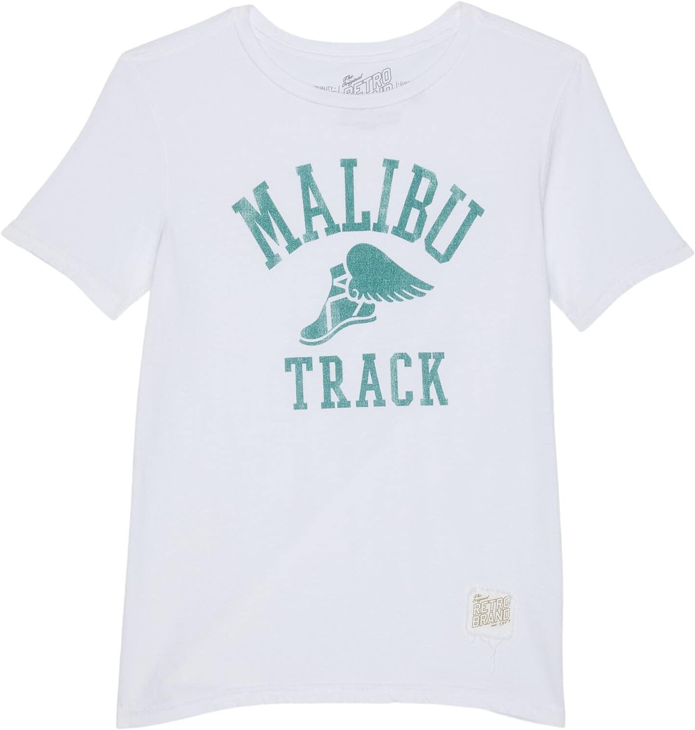 

Футболка The Original Retro Brand Kids Cotton Malibu Track Crew Neck Tee, белый