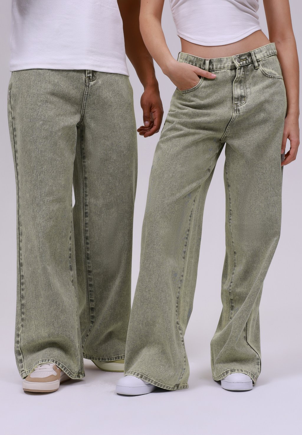 

Мешковатые джинсы UNISEX YOURTURN by Zalando, оливковый