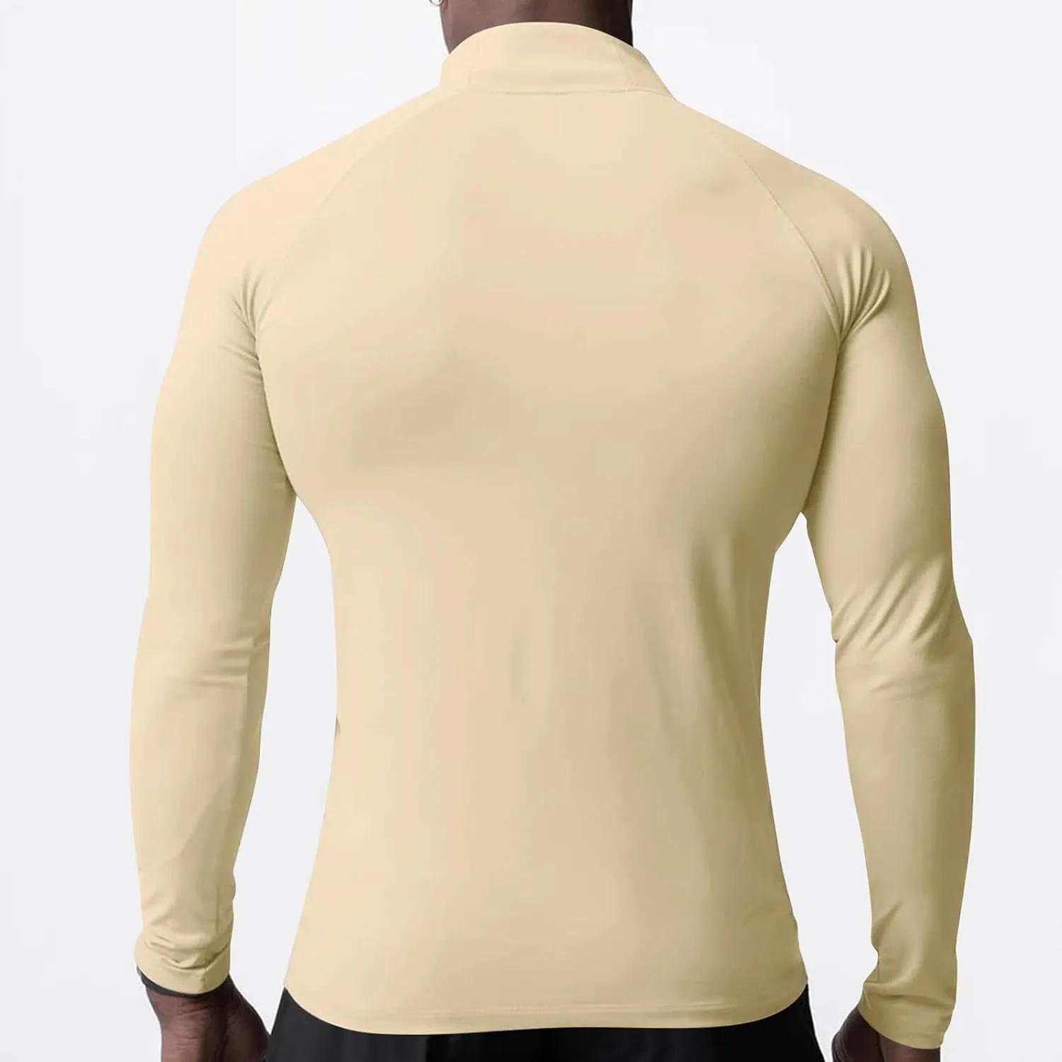 Мужская футболка 1/4 Zip Long Sleeve Slim Fit Stretch — фото 4