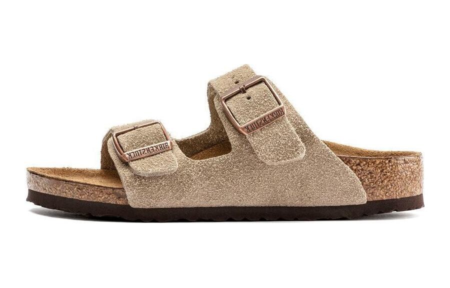 Детские кожаные сандалии Arizona Birkenstock, коричневый