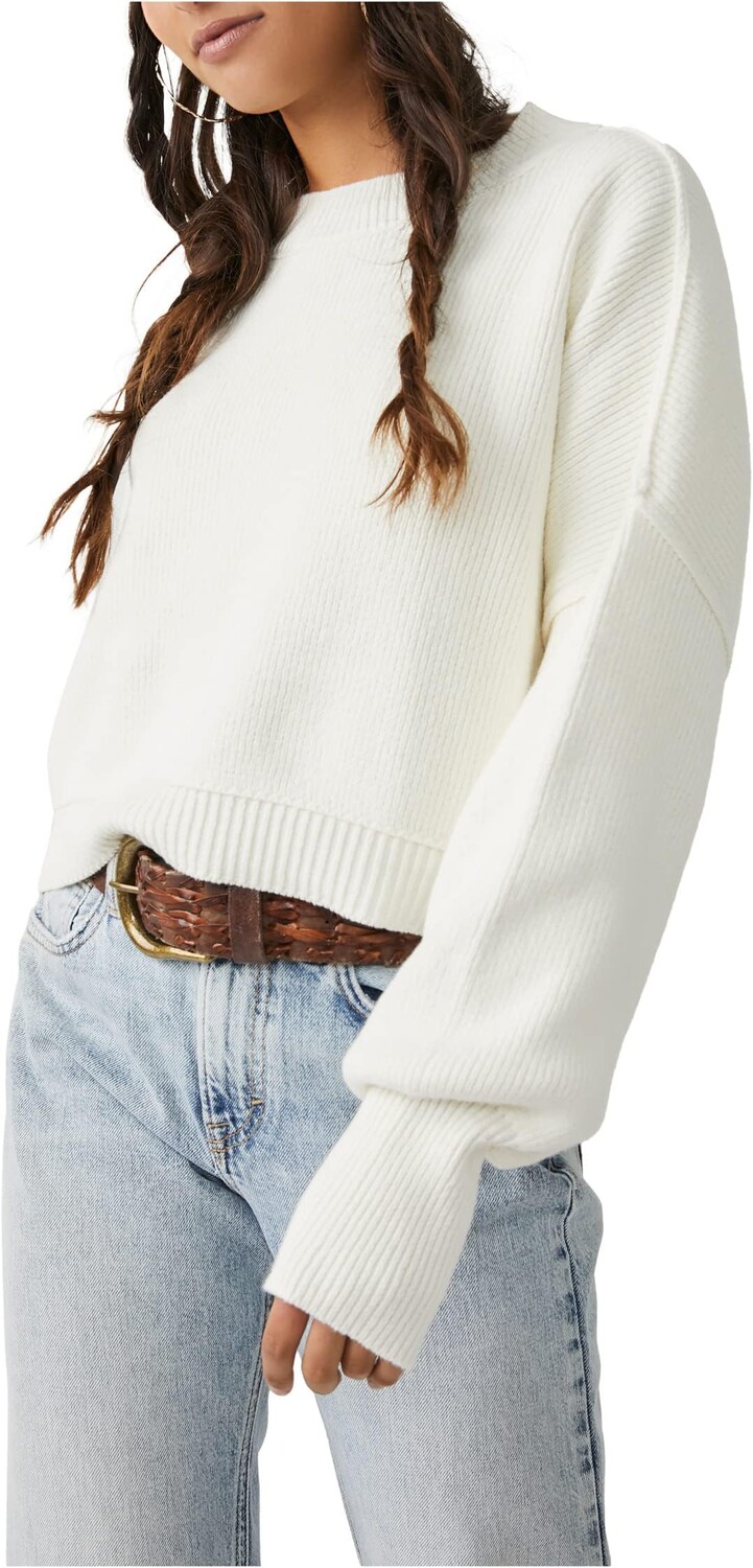 

Укороченный пуловер Easy Street Free People, цвет Moonglow