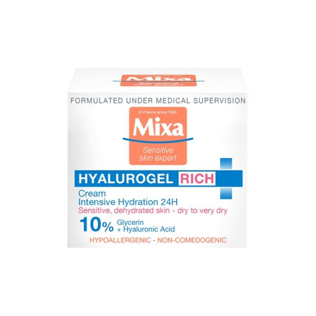 

Увлажняющий крем для лица с гиалурогелем Mixa, 50 мл