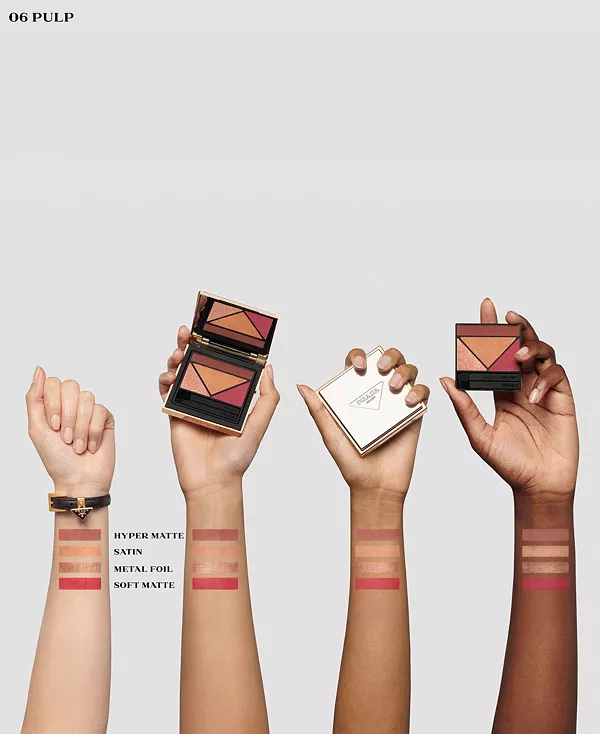 Многоразовые голографические тени для век Dimensions Prada Beauty, 06 pulp — фото 2
