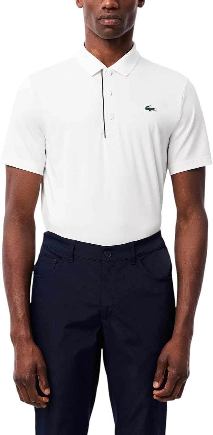 

Lacoste мужская спортивная поло Regular Fit с защитой от ультрафиолета для гольфа, White/Navy Blue, Белый, Lacoste мужская спортивная поло Regular Fit с защитой от ультрафиолета для гольфа, White/Navy Blue