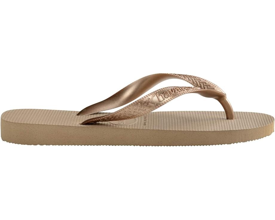 Сандалии Havaianas Top Tiras Flip Flop, цвет Rose Gold — фото 2