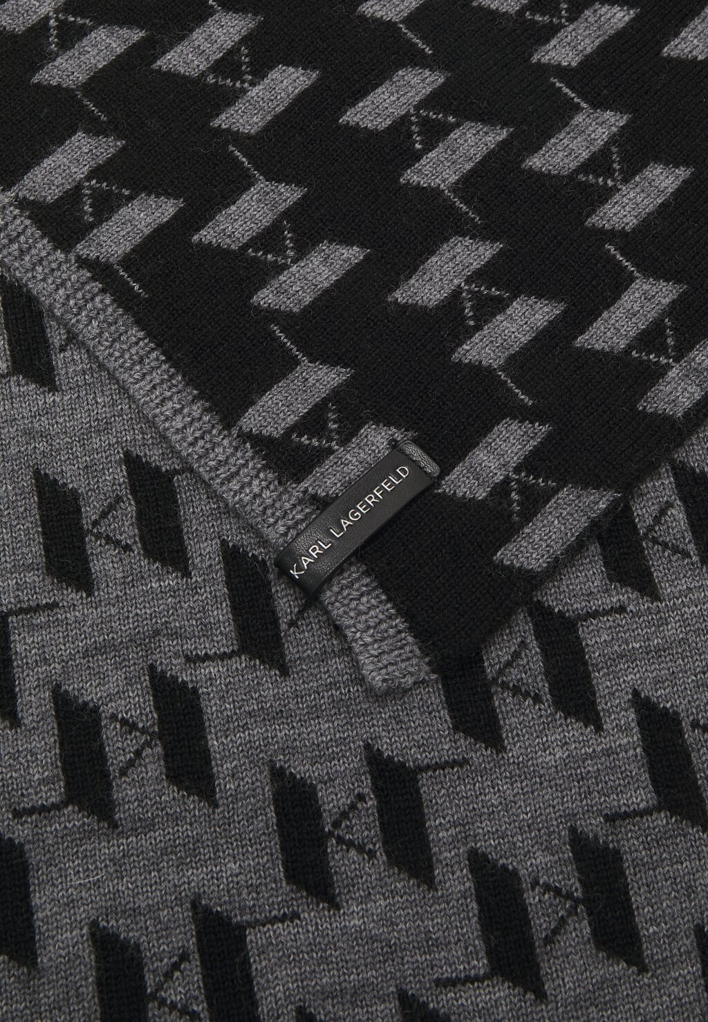

Шарф MONOGRAM SCARF KARL LAGERFELD, черный