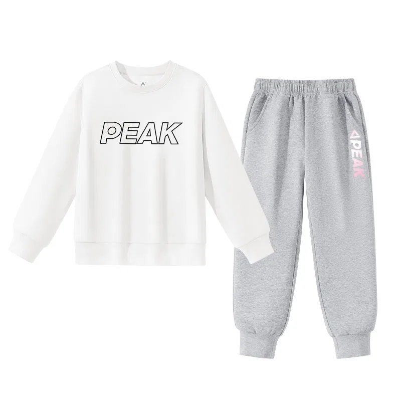 Детский спортивный костюм PEAK White/PK Black English