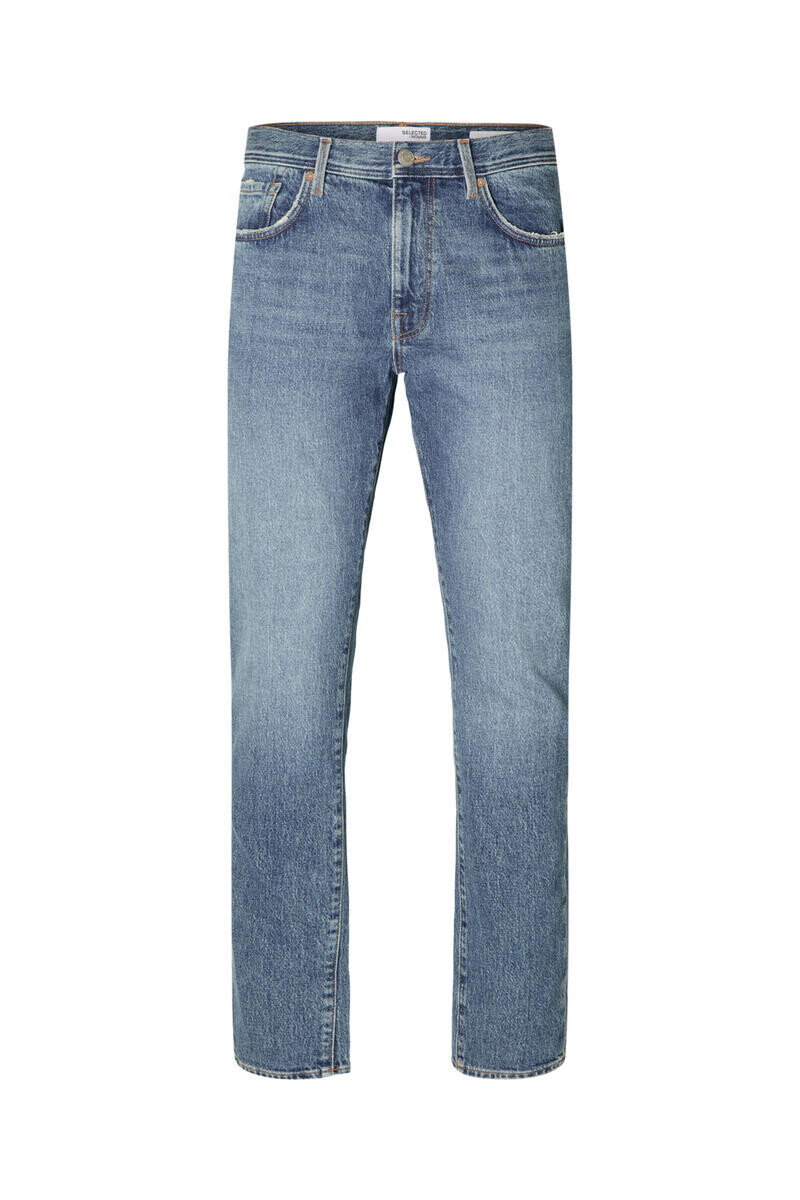 

Джинсы Slim Fit из органического хлопка. Selected, синий