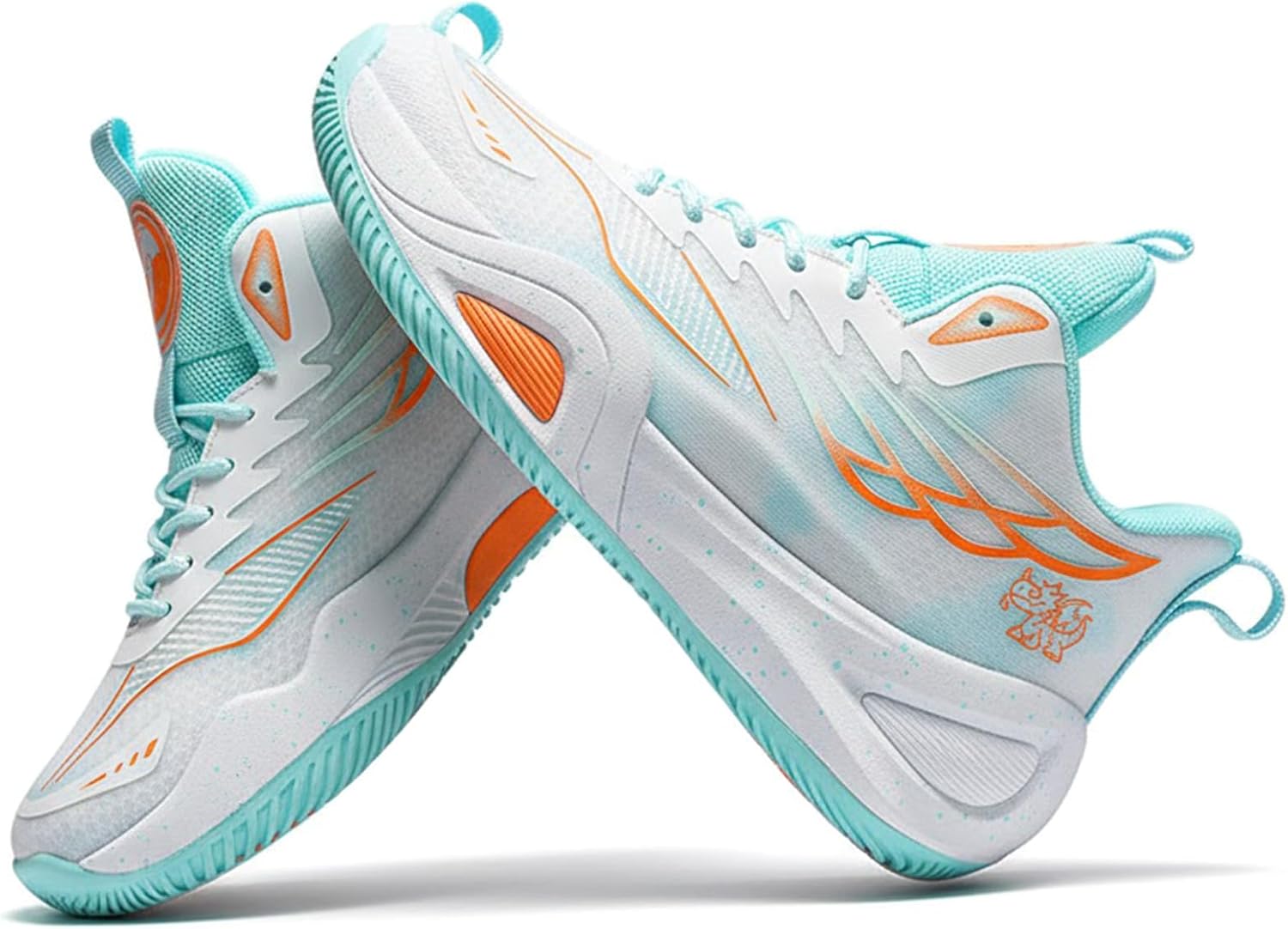 

Мужские баскетбольные кроссовки высокие нескользящие спортивные кеды Y2K массивного дизайна для ходьбы, тренировок в зале Yozti, зеленый