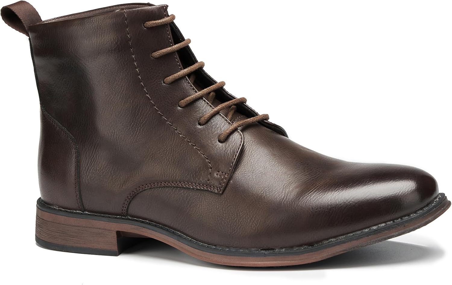 

Мужские классические деловые ботинки на шнуровке, повседневные ботильоны с отделкой Оксфорд Generic, Coffee