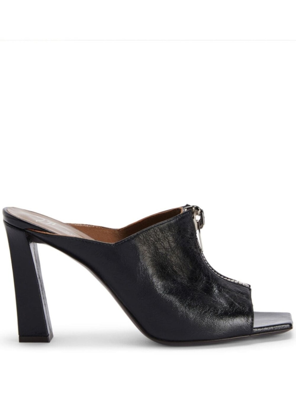 Giuseppe Zanotti мюли Oraine с молниями, черный