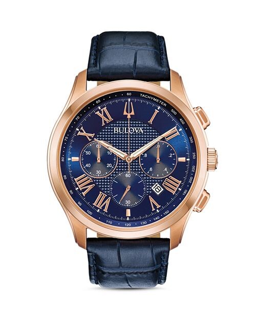 

Часы Уилтон с хронографом Bulova, цвет Blue