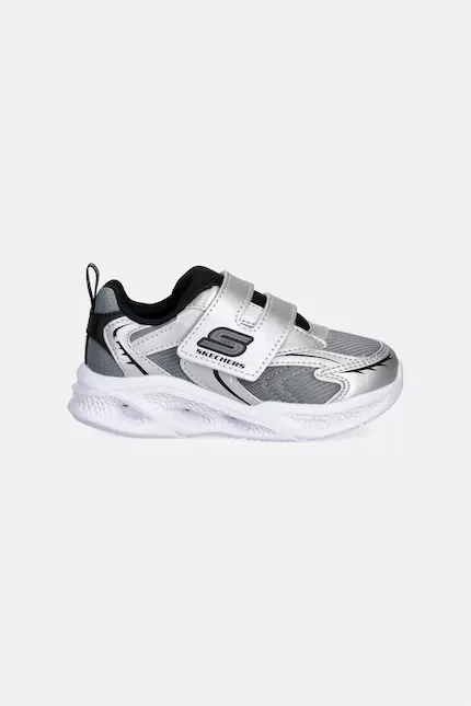 Кроссовки детские Skechers Meteor-Lights, серебряный — фото 2