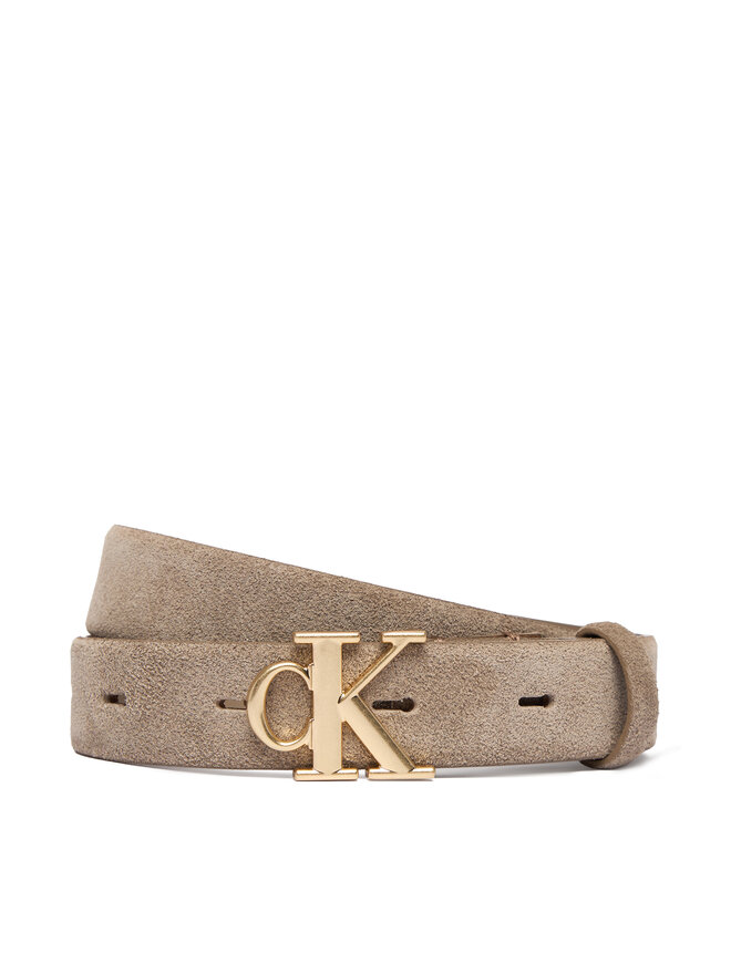

Женский ремень Calvin Klein Ck Buckle 25 Mm Fixed Belt Suede LV04F7079G, бежевый