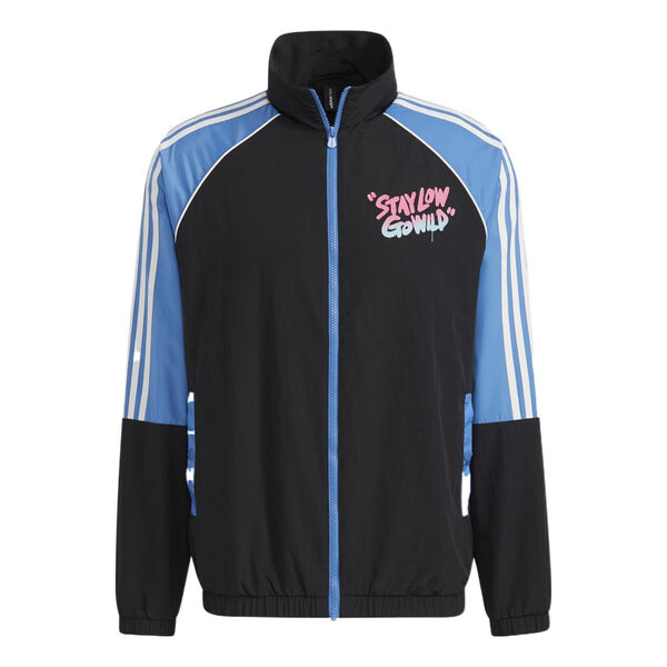 

Толстовка adidas neo M radio w wb Casual Sports Stand Collar Jacket Black, мультиколор