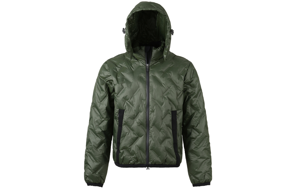 EMPORIO ARMANI Пуховик мужской тёмно-зелёный, Dark Green — фото 3