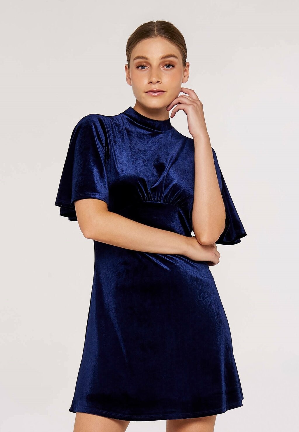 

Элегантное платье Flare Mini Apricot, цвет navy