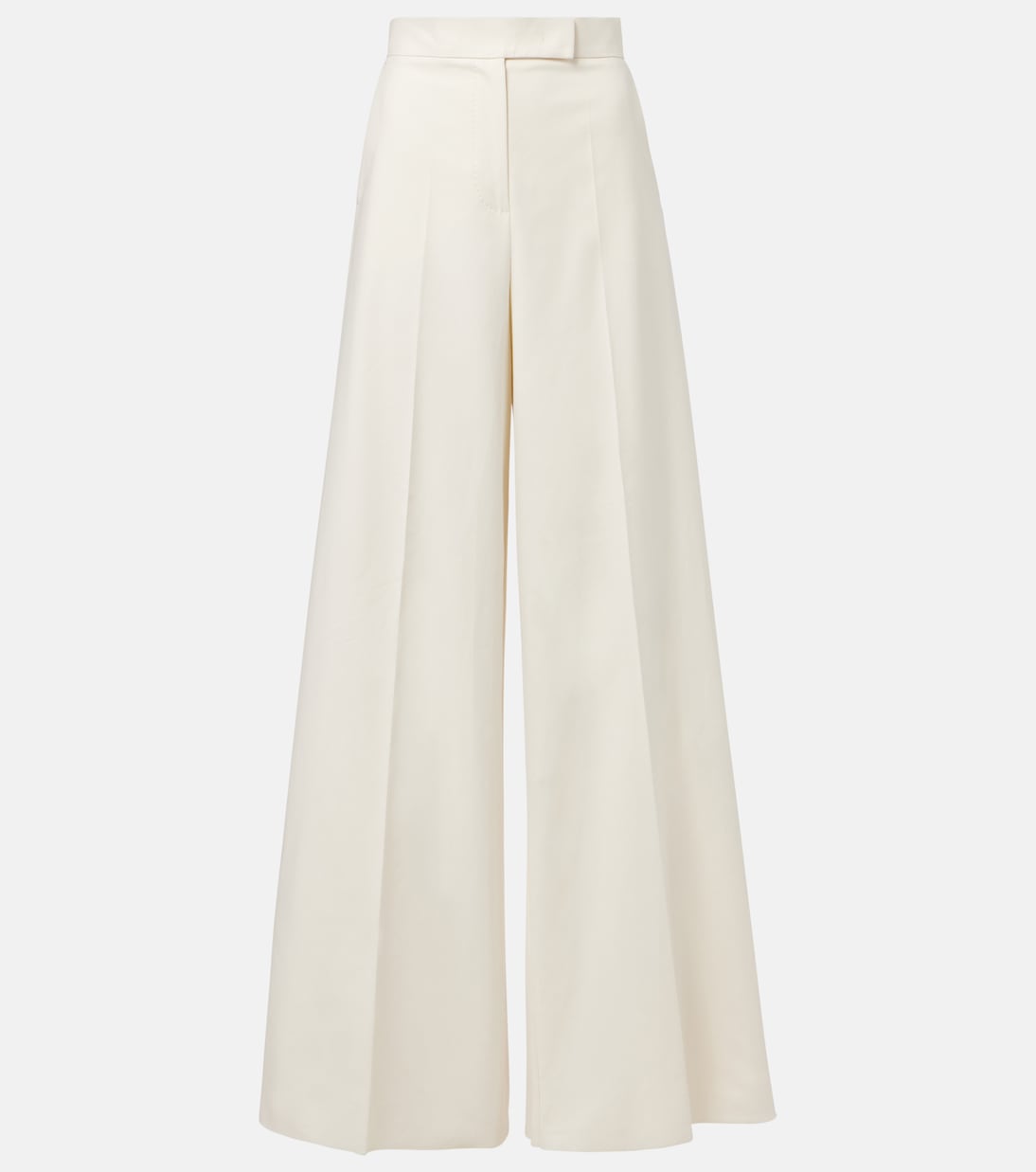 

Широкие брюки из хлопковой смеси Finish Max Mara, белый