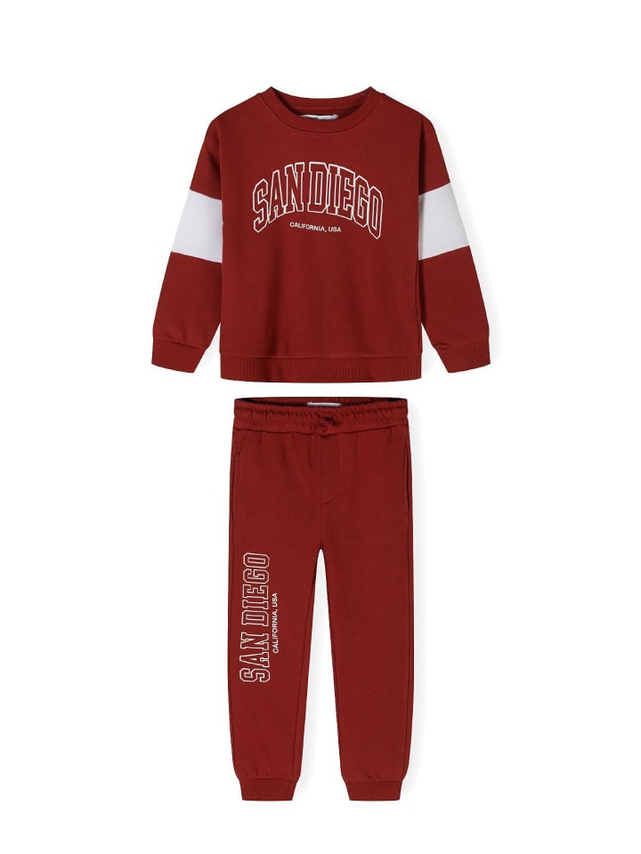 

Minoti Комплект из 2 предметов: спортивный костюм 23fleece130 темно-красного цвета