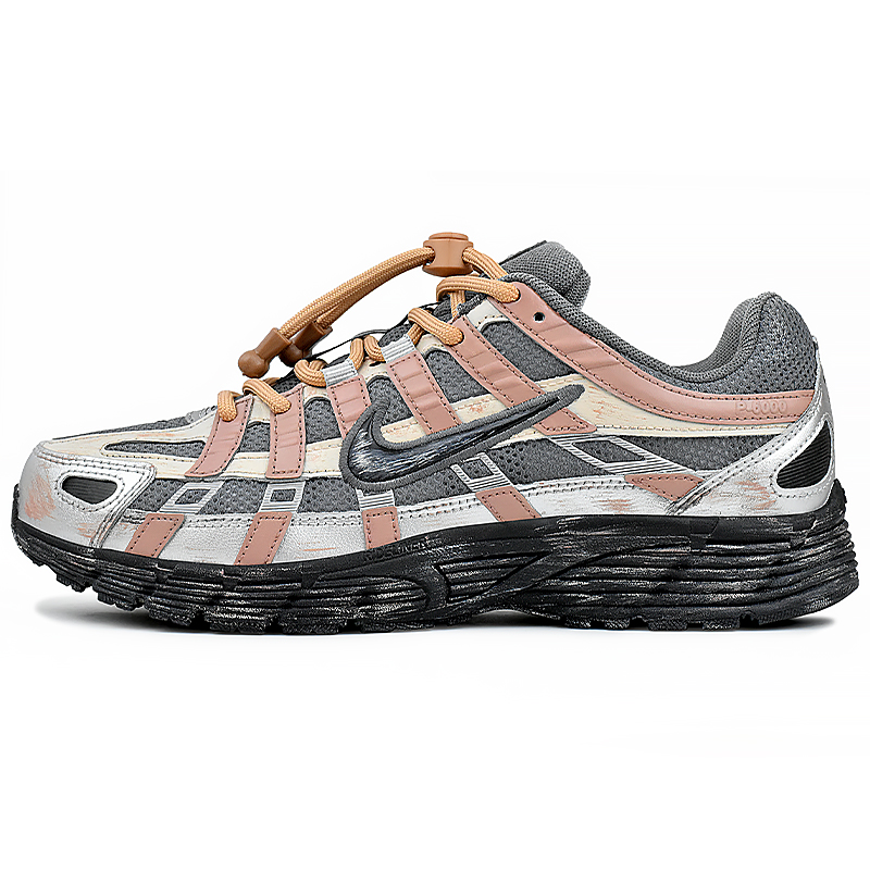 

Nike P 6000 устойчивые к истиранию противоскользящие низкие кроссовки унисекс розово-серые, цвет Pink Gray