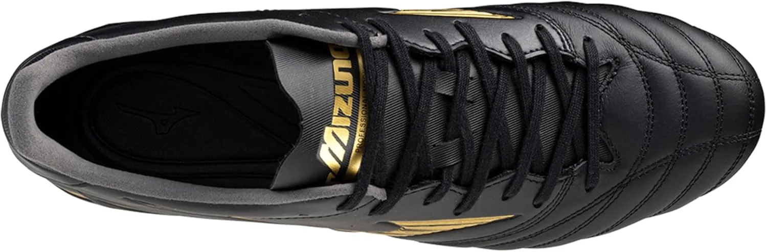 Мужские регбийные бутсы Mizuno IV Mix для мягкого грунта, черный/золотой — фото 4