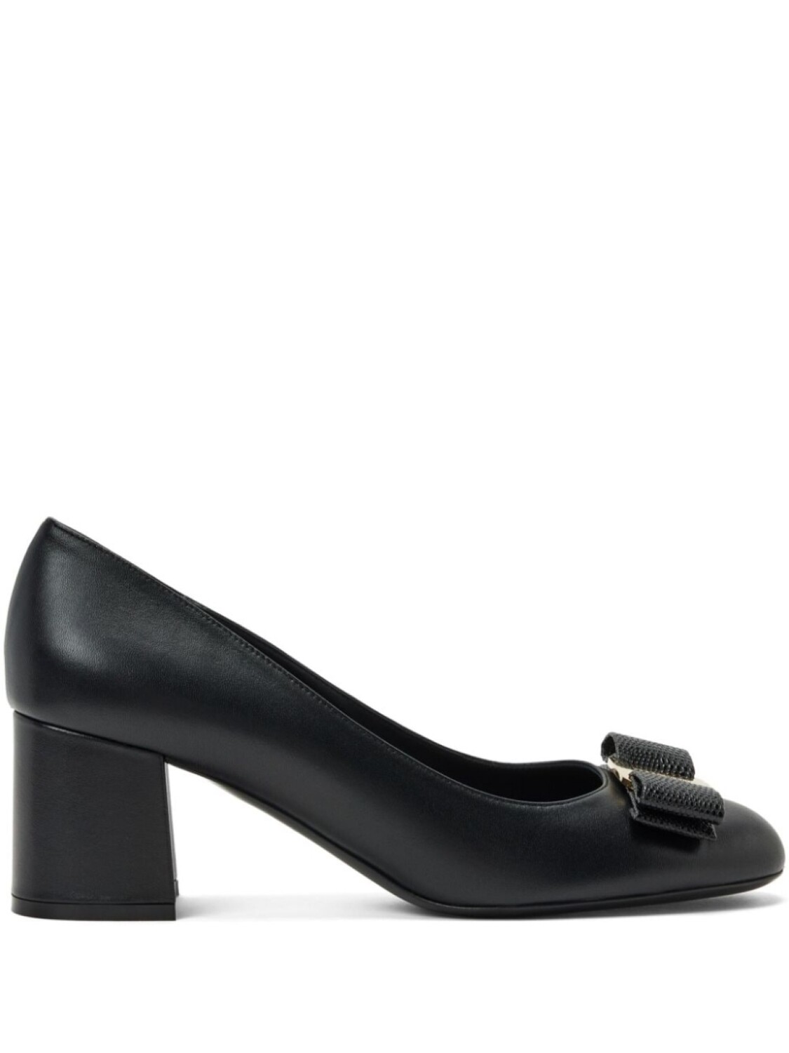 

Ferragamo туфли-лодочки из кожи с логотипом, 60 мм, черный
