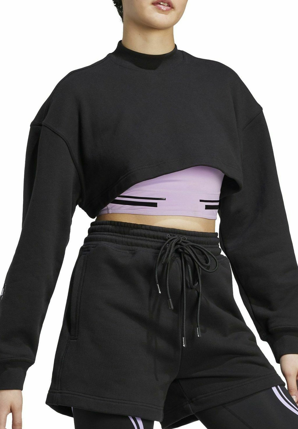 

Толстовка CROP NERA TRUECASUALS adidas by Stella McCartney, черный