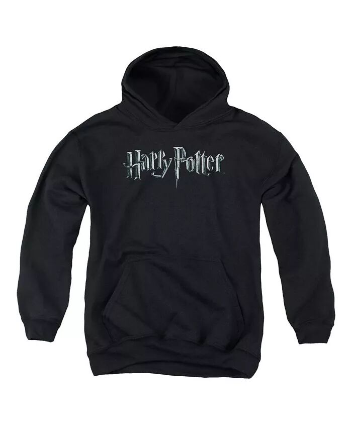 

Толстовка с капюшоном и логотипом для мальчиков и подростков Harry Potter, черный
