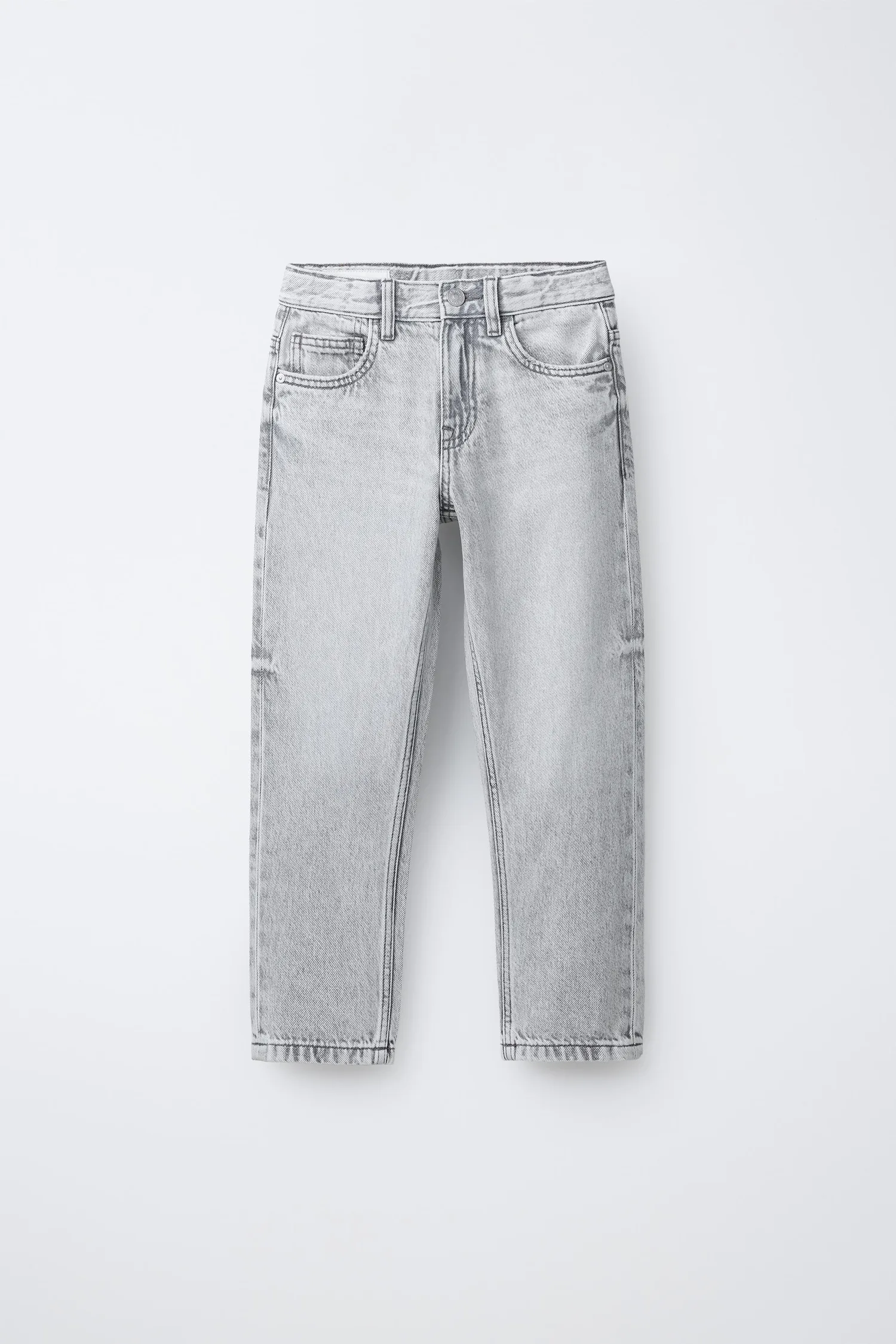 Джинсы узкого кроя Zara, серый