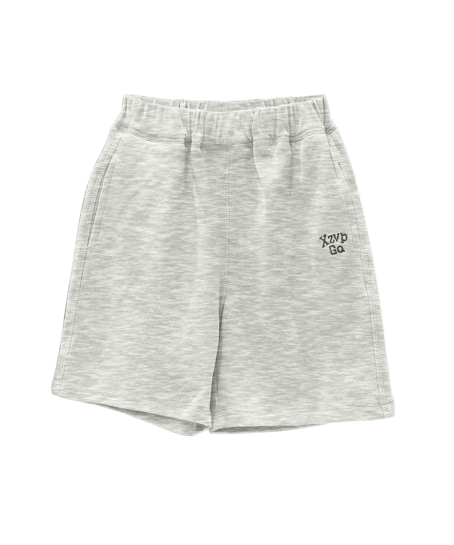 Простые хлопковые шорты с логотипом Aimoha Kids, Light gray