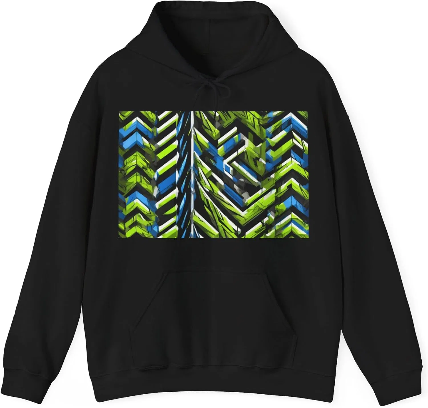 Худи с капюшоном, Unisex Heavy Blend Hooded Sweatshirt, Black