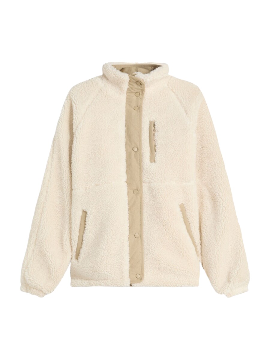 

Флисовая куртка Bershka, Ecru