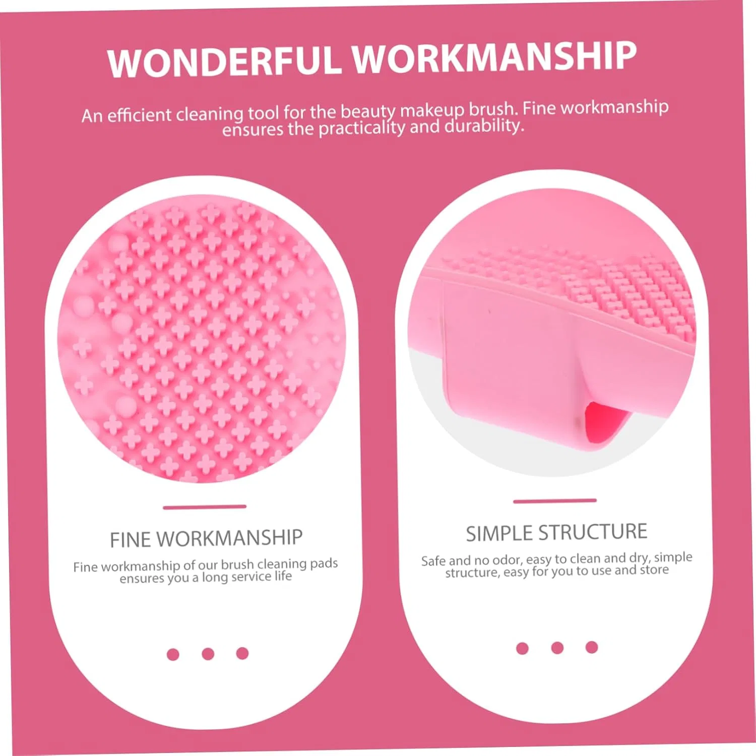 Компактный коврик для мытья кистей Silicone Brush Cleaning Pad ARTSEWPLY — фото 3