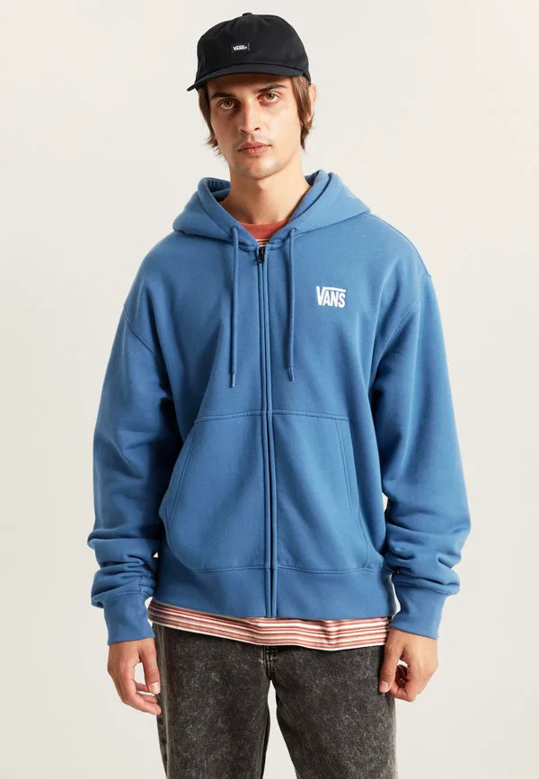 

Эластичная толстовка с логотипом и застежкой-молнией по всей длине Vans, Navy, Синий, Эластичная толстовка с логотипом и застежкой-молнией по всей длине Vans, Navy