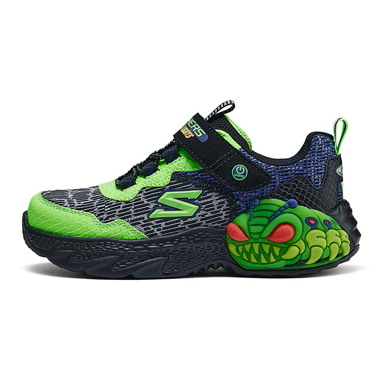 

Детские кроссовки GS Low-top черные/зеленые Skechers, черный/зеленый