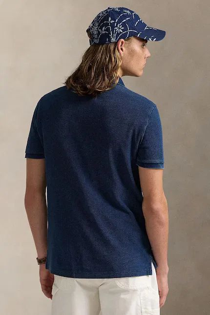 Поло хлопок Polo Polo Ralph Lauren, синий — фото 2