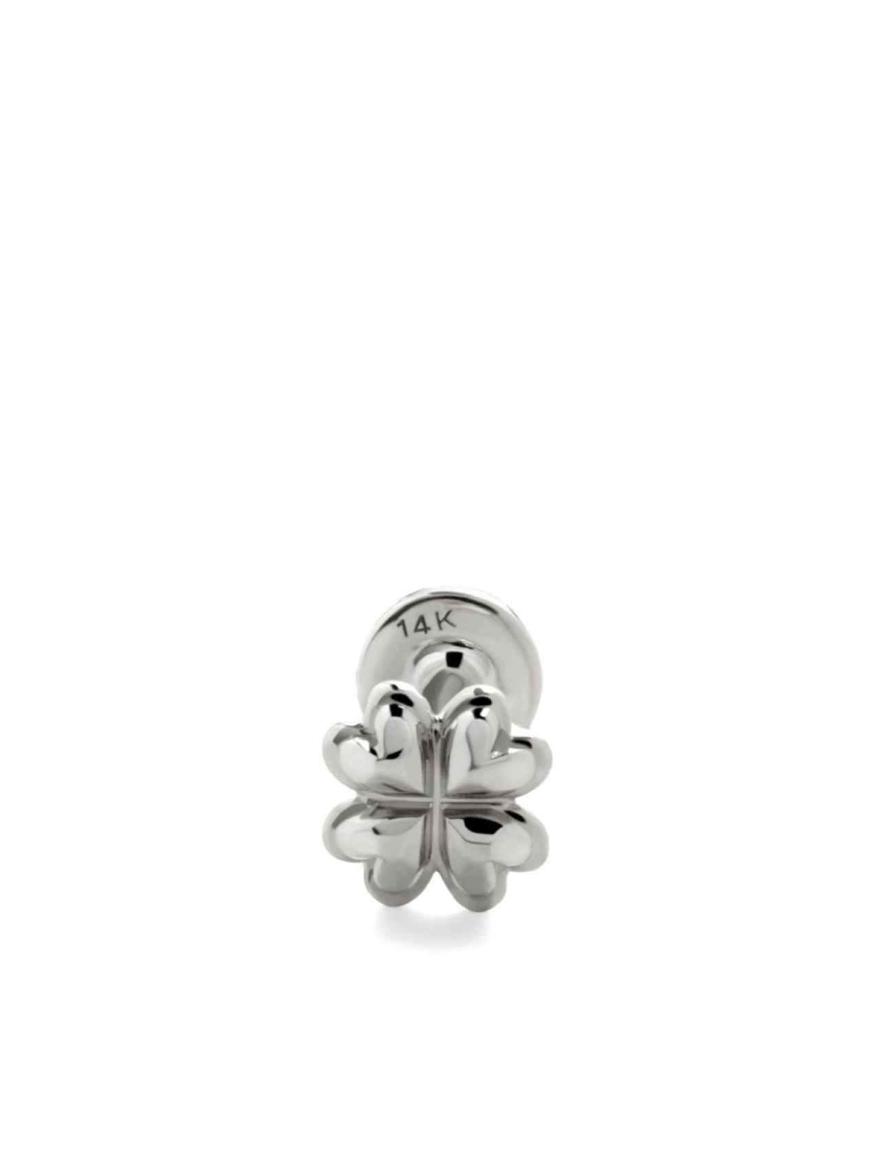 

Monica Vinader серьга Clover из белого золота, серебряный