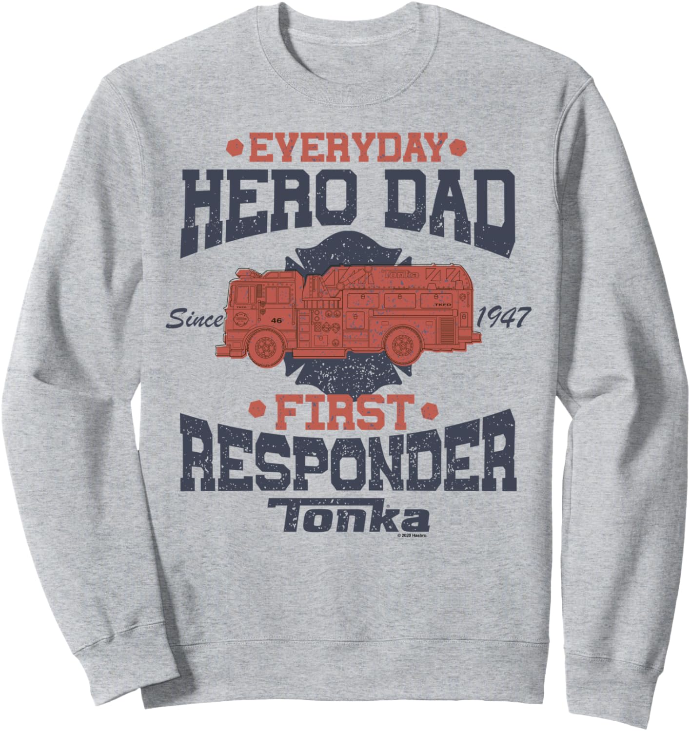 

Толстовка Tonka ко Дню отца Герой дня, Папа, сотрудник экстренных служб, серый