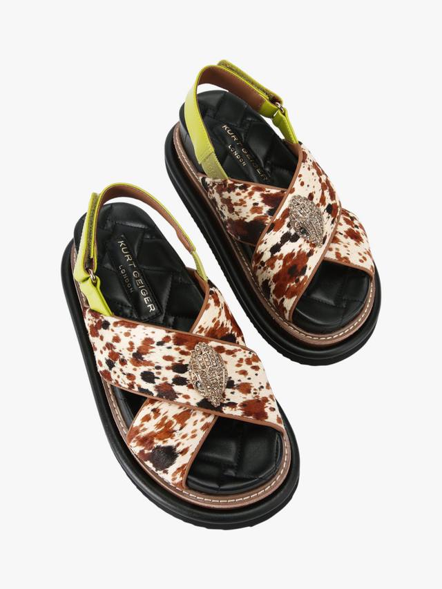 Орсон сандалии с перекрестными ремешками Kurt Geiger London, Brown/Multi — фото 3