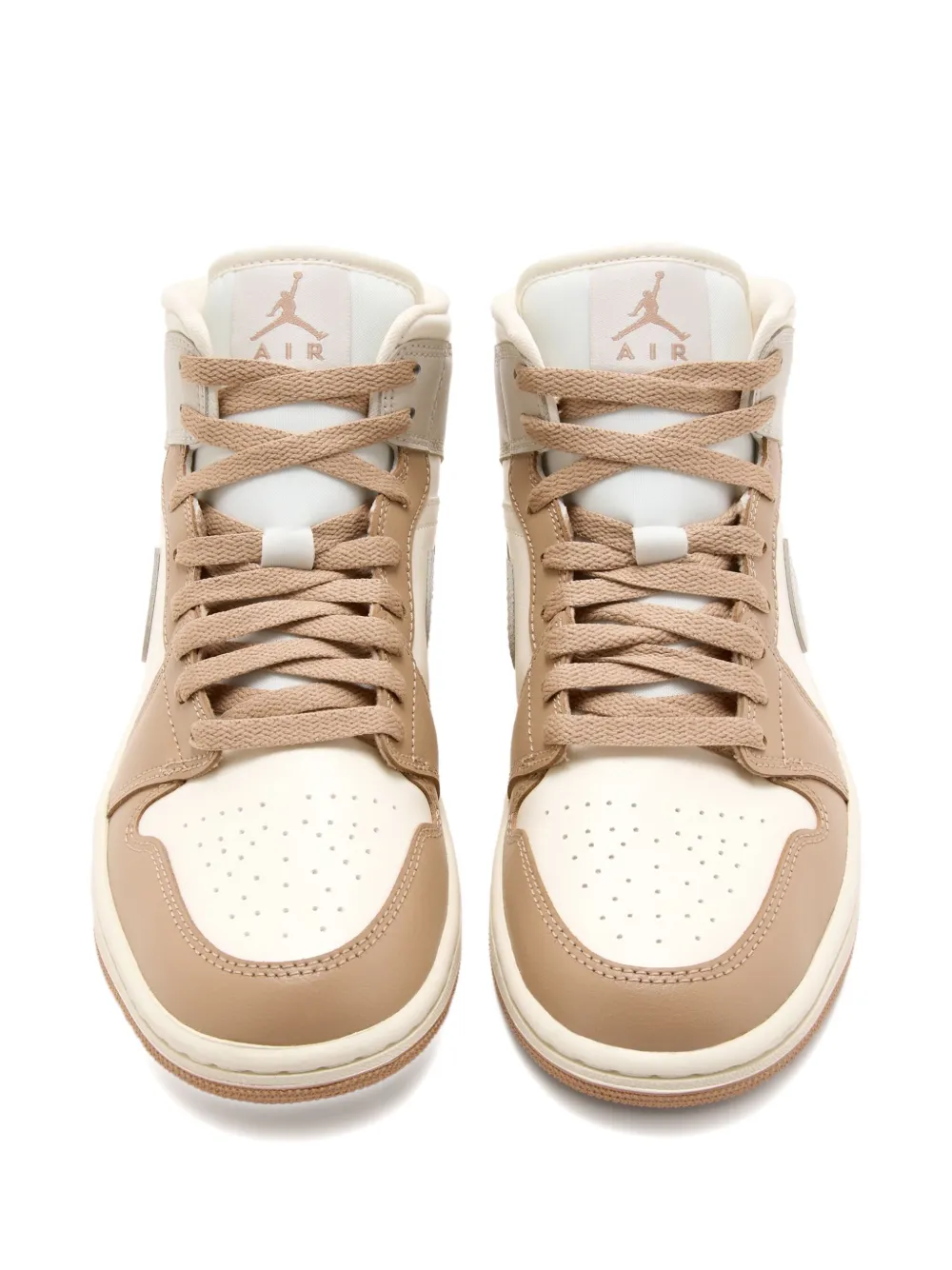 Высокие кроссовки Air Jordan 1 Nike, коричневый — фото 2