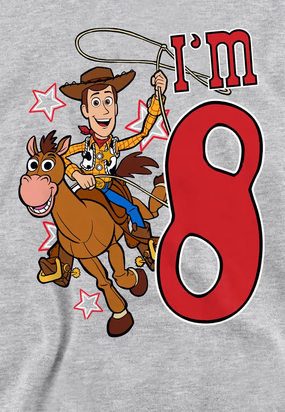 Детский худи с принтом Toy Story Woody, Disney, серый — фото 2