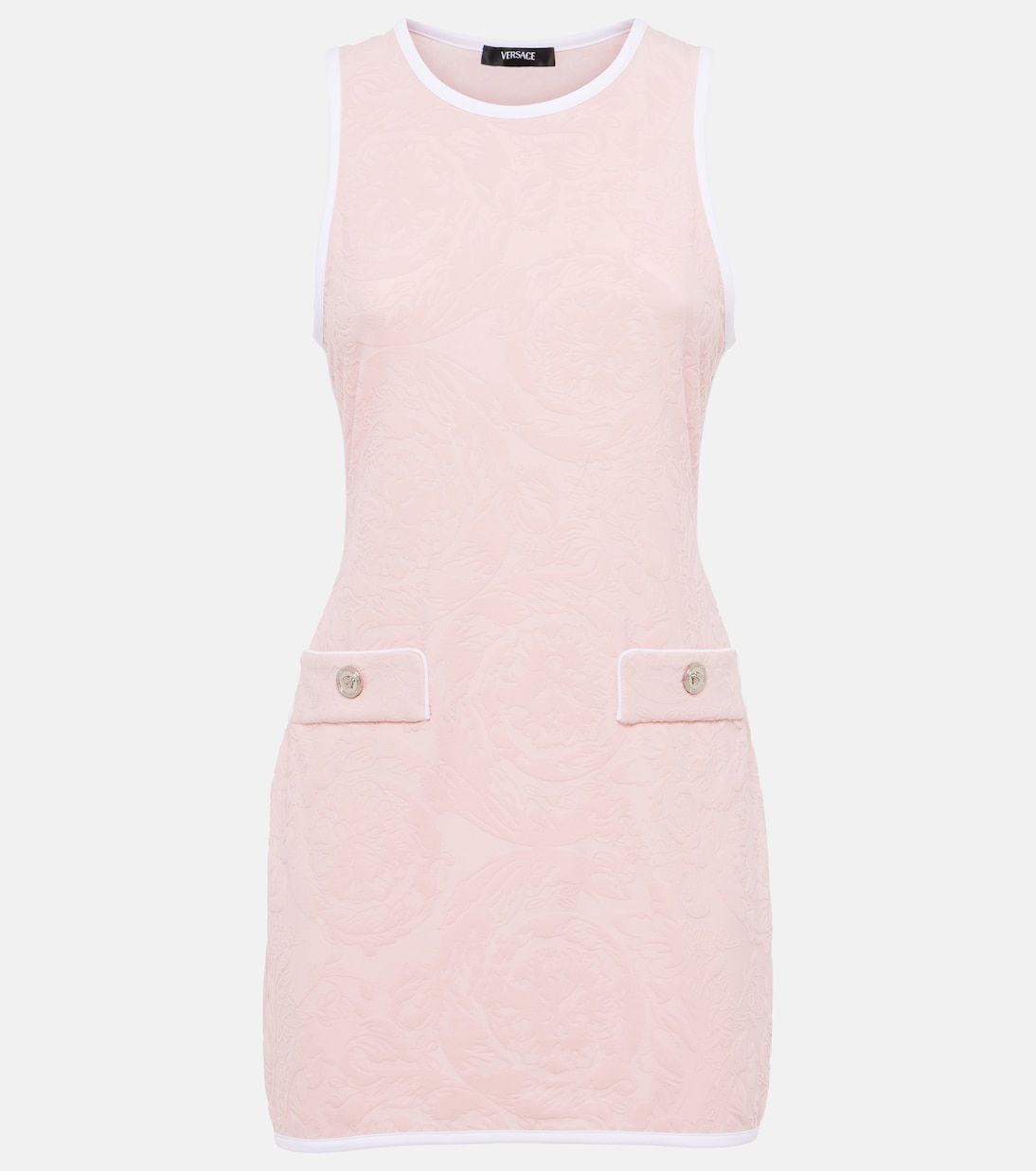

Мини-платье с тиснением Versace, Dusty Rose